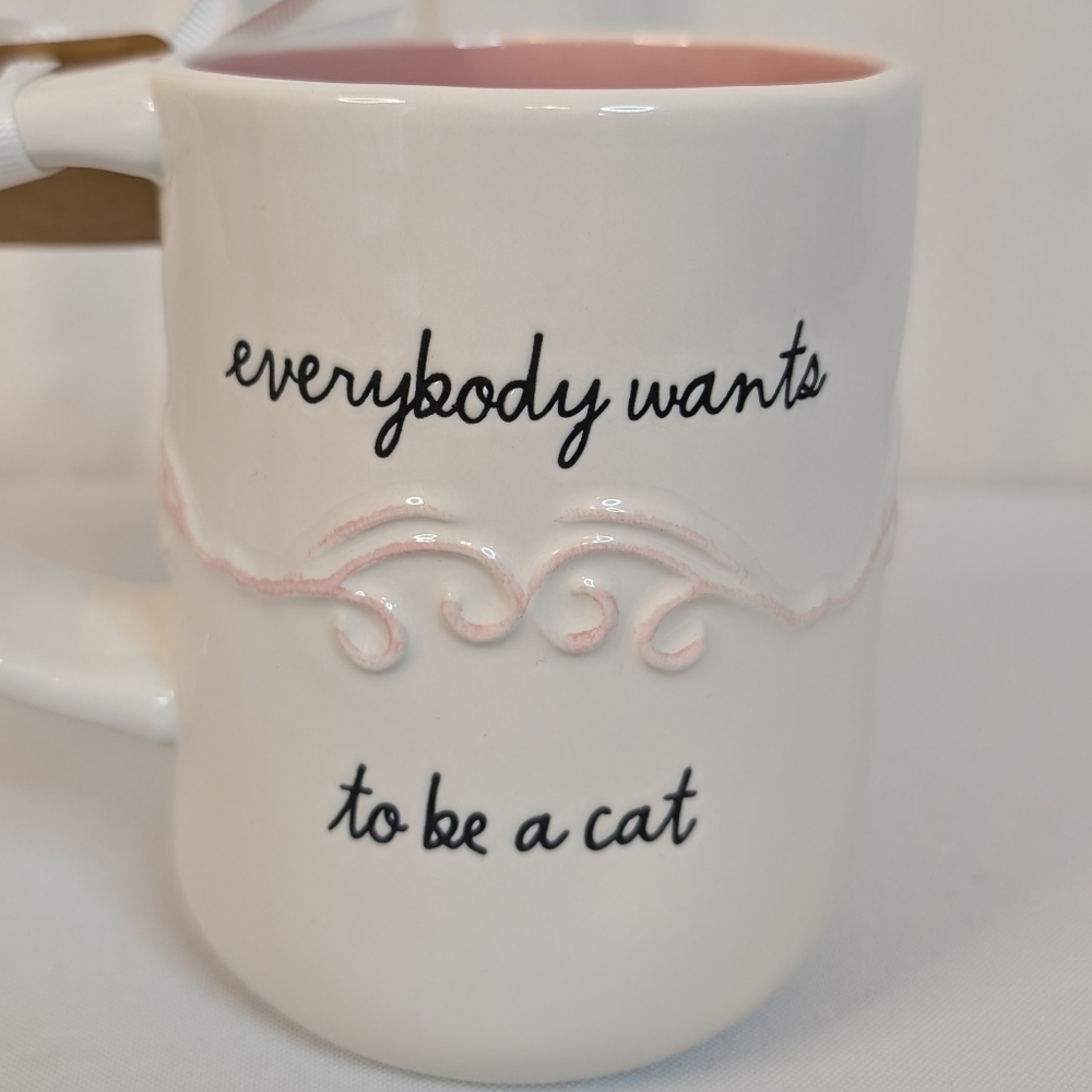 Rae Dunn Disney Aristocats Marie  Everybody Wants To Be A Cat Double Sided Mug - Picture 2 of 6